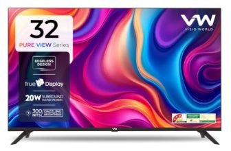 VW 80 cm (32 inches) Frameless Series HD Ready LED TV VW32A (Black)