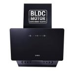 Elica 75cm 1400 m3/hr BLDC Filterless Autoclean Vertical Kitchen Chimney | Twin Suction Inlets| 15 Years Motor & 5 Years Comprehensive Warranty| KITTY FL 750 BLDC HAC LTW MS NERO |Black| Motion Sensor