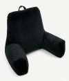 Amazon Basics Backrest Cushion For Bed Sitting With Arms | Reading Support For Sofa & Chair | Large Comfort Aid For Adults & Patients – Black
