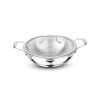 Signoraware Artista Tri Ply Stainless Steel Shallow Kadhai 26cm with Glass Lid | Induction & Gas Compatible | Durable | Ideal for Stir Frying & Sauteing | Best for Curry & Gravies (4 LTR | Steel)