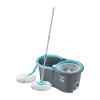 Prestige Alpha with 2 Microfiber heads 360 Degree Spinner Mop Set(Grey, Blue)