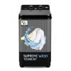 VW 8.5 kg semiautomatic Top Load Washer Only with Powerful Wash, V8 Supreme Wash, Black/Grey