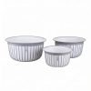 Amazon Brand – Solimo Plastic Linea Containers Without Lid Food Grade Set Of 3(1.3L,2.3L And 3.8L) |Bpa-Free Multipurpose Kitchen Bowls For Mixing And Serving, Grey
