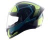 Vega Ranger DX Crew Full Face Riding Helmet with Lightweight Shell, Comfortable Liner, Shock Absorbing Interior, Ventilated Fit, Aerodynamic Build, and Modern Black Neon Yellow Styling Black Neon Yellow-L