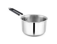 Zensil Stainless Steel TriPly Saucepan 14 cm, 1 LTR with Heat-Resistant Handle, Sauce Pan Heavy Bottom, Fast Heating, Tea Milk Pan, 5 Year Warranty | Serves Ideal for 2-3 People