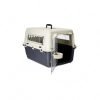 Art Vihar Heavy Duty Dog Travel Carrier Flight Crate, IATA Compliant Airline Approved, White & Grey (10 INCH)
