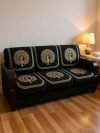 Cady Cotton 3+1+1 Seater Sofa Animal Cover(Pack Of 6 Black)