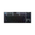 Logitech G915 X Lightspeed Tkl Low-Profile Wireless Gaming Keyboard, Double-Shot Pbt Keycaps, Fully Programmable Keys, Rgb Backlighting, Sleek Aluminum Finishing, Gl Brown Tactile – Pc/Mac- Black