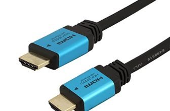 10ft(3 M) High Speed Ultra 4K HDMI Cable with Ethernet Blue (10 Feet/3 Meters) Supports 4Kx2K@60HZ, 18 Gbps – 24 AWG – 3D / ARC/CEC/HDCP 2.2 / CL3 – Xbox PS4 PC HDTV (2 Pack)