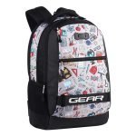 Gear Invent 19″/34L Large Water Resistant School Bag/Casual 4 Compartment Backpack/Daypack/Travel Backpack/Kids Bag For Boys/Girls – Black