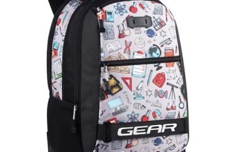 Gear Invent 19″/34L Large Water Resistant School Bag/Casual 4 Compartment Backpack/Daypack/Travel Backpack/Kids Bag For Boys/Girls – Black