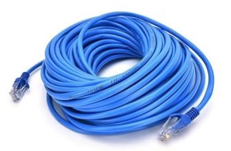 Madhabi Cat5 Ethernet Cable 1.5 Meter – High-Speed Lan Network Patch Cord With Rj45 Connector For Computer, Router, Modem, Switch, Gaming, Smart Tv – Blue