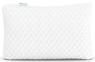Cherilo Adjustable Microfiber Sleeping Pillow for Kids, Baby Pillow with Premium Super Soft Outer Cover, 12×18 Inches, White – Pack of 1