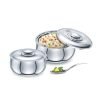 Signoraware Hot Delight Stainless Steel Casseroles| Insulated Food Warmers| Easy to Clean| Retain Freshness For Hours| Odor-Free| Perfect for Gifting (1Ltr & 1.5Ltr| Set of 2| Steel)