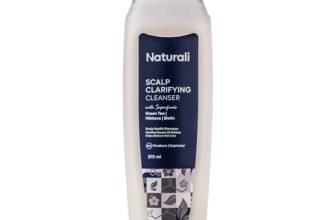 Naturali Scalp Clarifying Anti-Dandruff Shampoo | Derma Approved Shampoo With Green Tea, Hibiscus & Biotin | Reduces Dandruff & Hair Fall | Sulphate-Free Daily Care For All Hair Types | 370 Ml