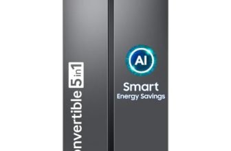 Samsung 653 L, 3 Star, Frost Free, Double Door, Convertible 5-in-1 Digital Inverter, Side By Side AI Enabled Smart Refrigerator with WiFi (RS76CG8003S9HL, Silver, Refined Inox)