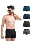 Freecultr Men’s Underwear Anti Bacterial Micromodal Airsoft Trunk – Non Itch No Chaffing Sweat Proof – Midnight Blue,Prussian Blue,Pot Black,Seaweed Green,Smoke Grey Size 2XL Pack 5