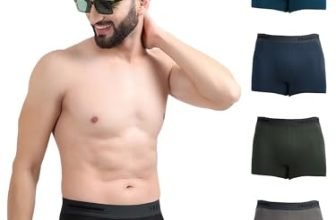 Freecultr Men’s Underwear Anti Bacterial Micromodal Airsoft Trunk – Non Itch No Chaffing Sweat Proof – Midnight Blue,Prussian Blue,Pot Black,Seaweed Green,Smoke Grey Size 2XL Pack 5