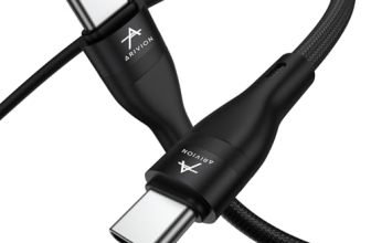 Arivion Type C to C Type 60W Fast Charging Data Cable For Smartphone, 480 Mbps Data Sync/Transfer,(Black, 1 Meter Long, 12 Months warrenty, True FCC Certified cable)
