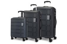 Kamiliant By American Tourister 3 Pc Harrier Edge 8W Set 56 Cm, 68 Cm & 78 Cm – Small, Medium & Large Polypropylene(Pp) Hardside 8 Wheels Spinner Luggage Set/Trolley Bag Set (Iron Grey)