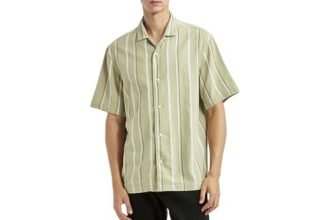 Levi’s Men’s Striped Relaxed Fit Shirt Green