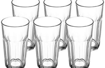 Solimo High Ball Glasses, Set Of 6 (325Ml Each)