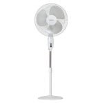 Havells 400Mm Swing Pedestal Fan | 120 Ribs Guard Safety, Smooth Oscillation, Heavy Base For Stability, 3 Star | High Air Delivery, Aesthetic Design, Telescopic Arrangement | (Pack Of 1, Off White)