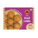 GO DESi Atta Gond Laddu – 200/150 grams | With Pure Cow Ghee | No Palm Oil or Maida | Sweets