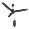 Havells Fab Bldc Ceiling Fan 1200 Mm (Made In India), 380 Rpm, Savings Upto 65%, Reverse Rotation, 4 Modes (Boost,Sleep,Breeze,Mop), Low Wattage 30 W, Low Noise, Air Flow:235 Cmm, 3Y Warranty, Black