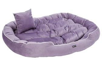 Amazon Basics Polyester Xxl Pet Bed With Cushion | Ideal For Big Dogs | Washable | Suitable For Multiple |110 X 93 X 20 Cm
