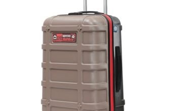 uppercase Cargo 66cm(Medium) Checkin Trolley Bag Dual-Tone Sustainable Hardsided Luggage Secure Combination Lock Scratch-Proof Surface Mesh ConviPack Suitcase 4 Spinner Wheel for Men & Women(Taupe)
