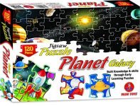 Educational Planet Galaxy Jigsaw Puzzle for Kids, Includes 120 Pieces of Fun Puzzle (Planet)