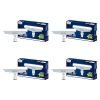 PHILIPS 12W Emergency T-Bulb | Rechargeable Emergency Inverter T-Bulb For Hall & Home | Bulb Base : B22, Colour : Crystal Light, Pack of 4