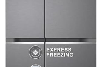 LG 655 L, 3 Star, Frost-Free Smart Inverter Double Door Side-By-Side Refrigerator (GL-B257HDSY, Dazzle Steel, Smart Diagnosis, Express Freeze | Multi Air-Flow)