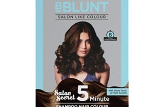 BBLUNT Chocolate Dark Brown 5 Minute Shampoo Hair Colour for 100% Grey Coverage – 20ml X 5