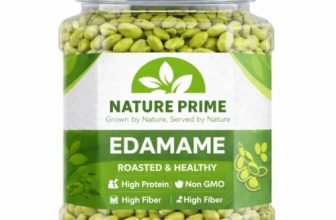 Nature Prime Edamame Seeds 400G | Roasted & Healthy Snack | High Protein, High Fiber | Non-Gmo Soybeans | Premium Quality Crunchy Seeds
