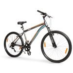 Lifelong Cycle for Men & Women,26T MTB Cycle Multi Speed 7,Speed Bicycle,V Brake Cycle,Front Suspension Fork,Mountain Bike Ideal for 13+ Years + Adults Upto Height 5.2″(Black),145 x 22 x 71.5 cm