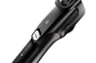 boAt Slazer S100 Beard Trimmer For Men, 300 min runtime,2X Fast Charging, USB Type C, Metallic Finish, Adjustable Comb, Stainless Steel Blades, 2 Years Warranty (Phantom Black)