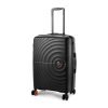 Nasher Miles Polypropylene Spinner Seattle Hard-Sided Check-in Luggage 24 inch | 65cm | 8 Wheels Medium Trolley Bag for Travel | Suitcase (Black)