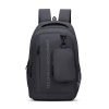 United Colors of Benetton Apex 33L Backpack – Grey, Water-Resistant, Minimalist 3-Compartment Design with Detachable Pouch & 1-Year Warranty