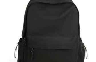 Glowic Laptop Backpack, 2 Compartments, Bottle Holder, Organizer, School Bag For Boys And Girls, College Bag For Women And Men, Office Bag, Travel Bag (Black)