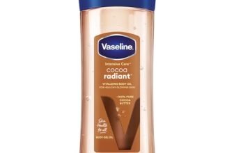 Vaseline Intensive Care Cocoa Radiant Body Oil | With Cocoa Butter | Non-Greasy Formula For Dry Skin | 200 Ml