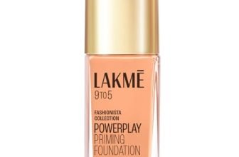 Lakme Powerplay Priming Foundation, Natural, Flawless Finish, Medium To Full Coverage, Built in Primer, Long Lasting, SPF 20, Warm Sand, 25ml