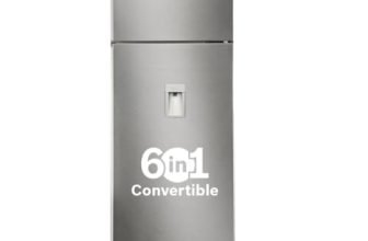 Bosch 368L, 2 Star, Frost Free Double Door Refrigerator with 2.5 L Water Dispenser | 6-in-1 Convertible Storage Modes | VitaFresh |Touch Panel | 2 Cooling System 2026 Model, (CTC39S22AI,Silver)