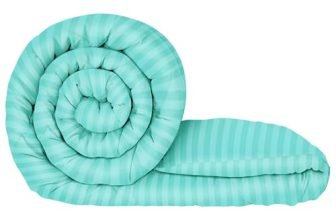 MollisHomes Double Bed Comforter 180 GSM (220×250 CM) | Reversible Comforter Set Double Bed | AC Comforter Double Bed Cotton | All Season Comforter Double Bed Set | Quilt Blanket – Cyan Blue