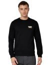 Wildcraft Men Sierra Solid Cotton Blend Round Casual Sweatshirt, Full Sleeve – Regular fit, Black, Small