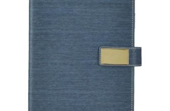 amazon basics Professional Undated Diary 2026 | Vintage Faux Leather Diary | 180 Pages | Card Holder, Document Holder, ID Card Holder, Pen Holder