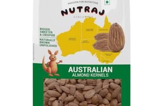 Nutraj Australian Almonds (Badam Giri) 1 kg Pouch – Whole | Dry Fruits and Nuts