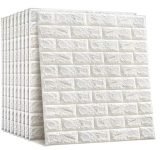 Barebeauty 3D Wall Panel Wallpaper, Self Adhesive Pe Foam Brick Sticker, Waterproof Peel & Stick Wall Covering For Home, Bedroom & Living Room Decor, 70 X 77 Cm (Pack Of 1, 5.8 Sq. Ft. Approx)