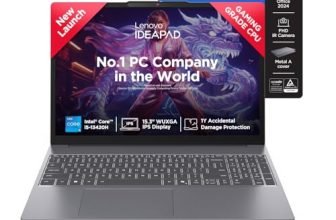 Lenovo IdeaPad Slim 3 13th Gen Intel Core i5-13420H 15.3 inch (38.8cm) WUXGA IPS Laptop (16GB RAM/512GB SSD/Windows 11/Office 2024/Top Metal Cover/Backlit KB/Luna Grey/1.6Kg), 83K101JEIN